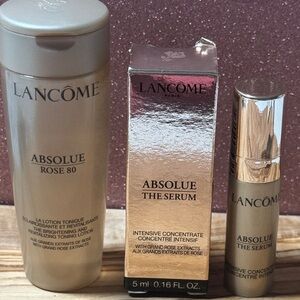 Lancôme Absolue Skincare Set 1-Absolue Rose 80 la lotion 50 ml & 1-the Serum 5ml